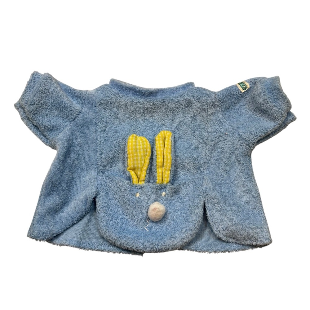Vintage Cabbage Patch Doll Preemie Blue Terry Bunny Top